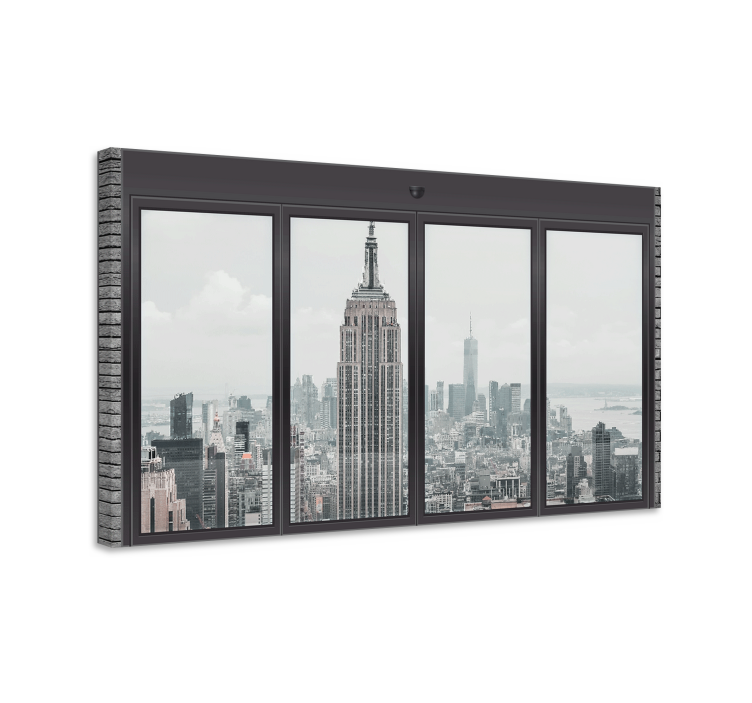 Quadro de cidade ponto de vista do empire state - TenStickers
