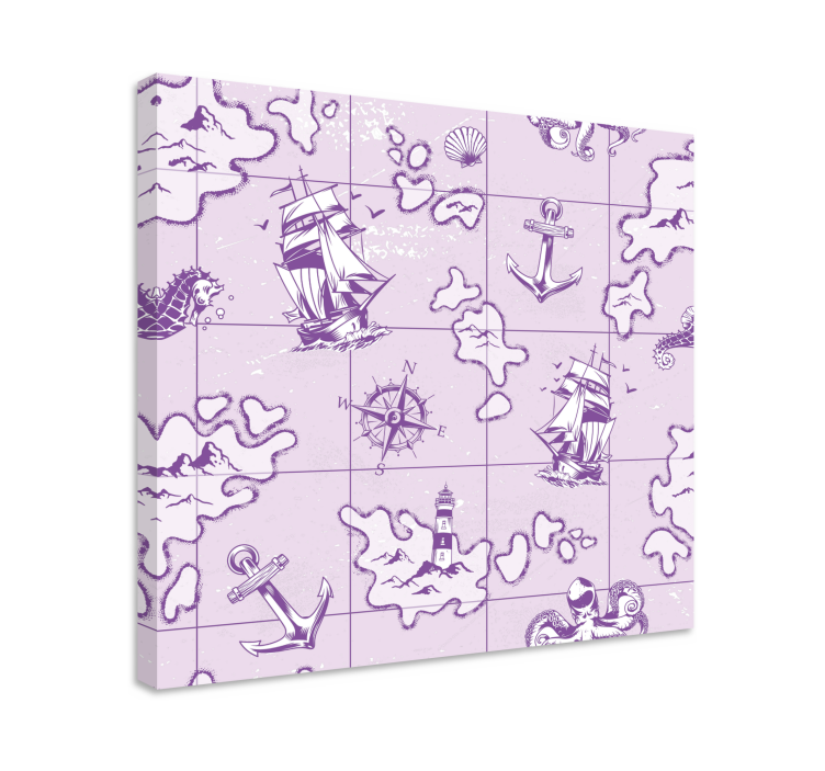 Quadro náutico bússola náutica vintage - TenStickers