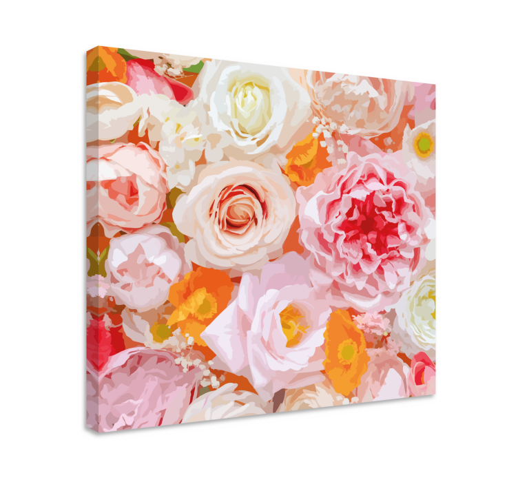 Quadro de flores arranjo floral florescente - TenStickers