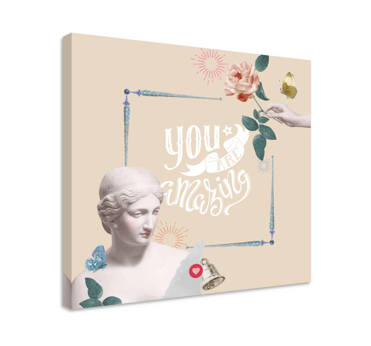 Quadro com letras você é incrível - TenStickers