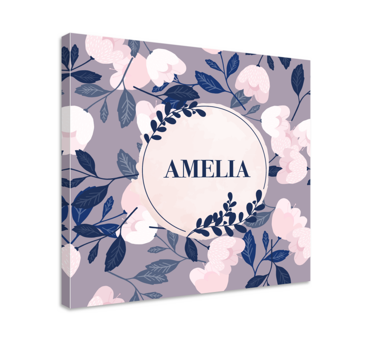 Quadro de flores com design floral personalizado - TenStickers