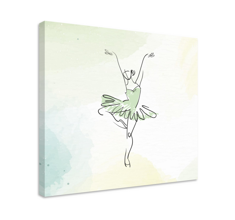 Quadro bailarina movimento elegante do ballet - TenStickers