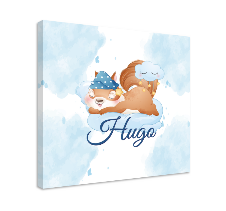 Estores de rolo de animais sonho fofo de esquilo - TenStickers