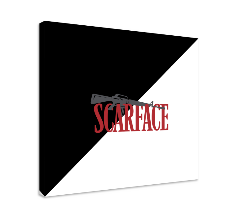 Quadro videogame logo da arma do scarface - TenStickers