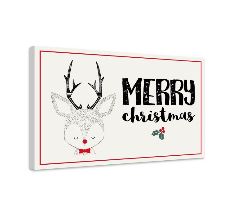 Quadro com veados feliz natal rena - TenStickers