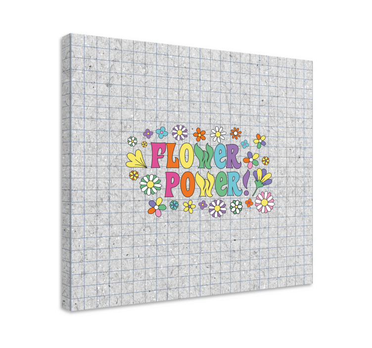Quadro de flores com design poder das flores - TenStickers