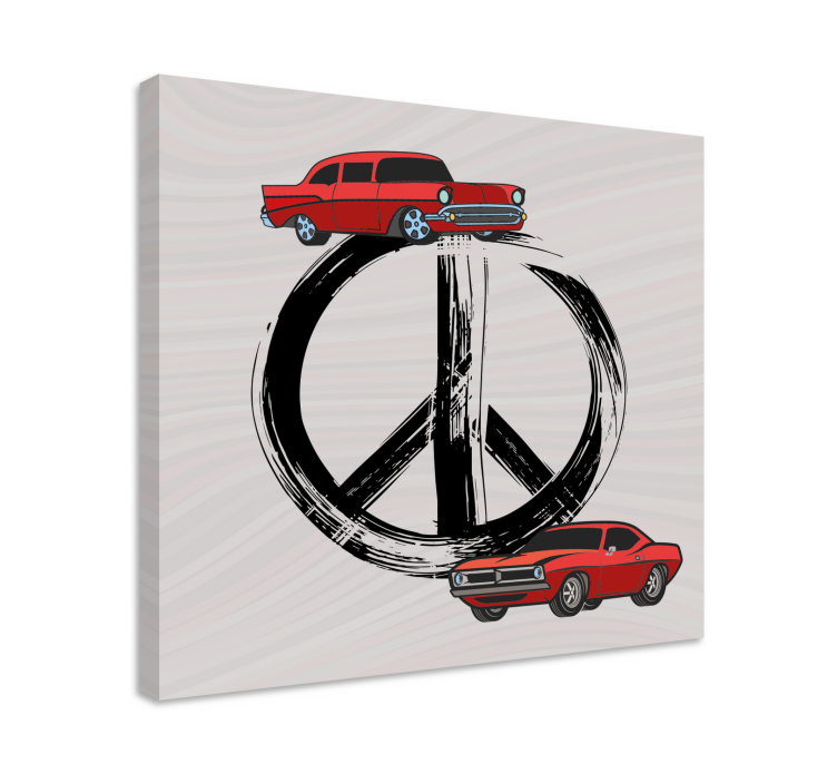 Quadros de desportos carros clássicos em paz - TenStickers