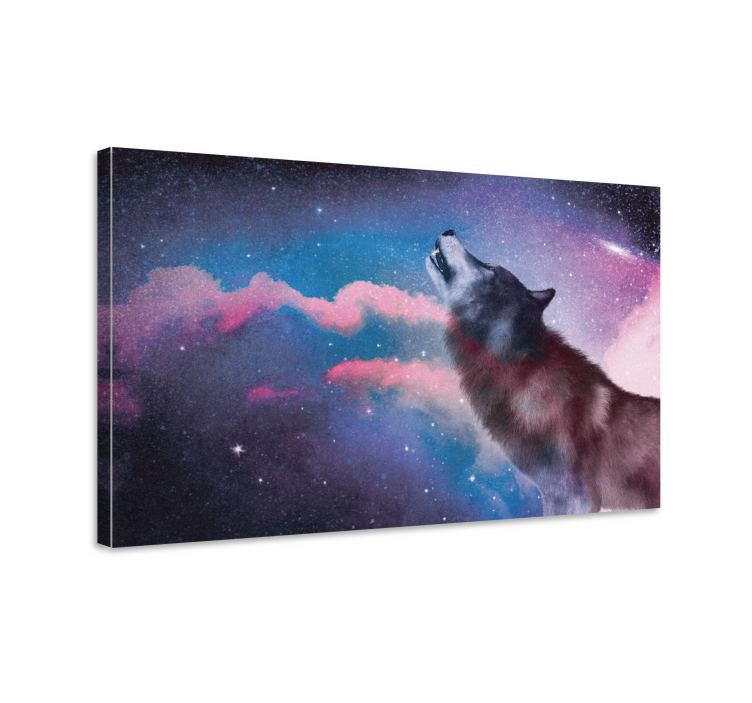 Quadro de cães lobo majestoso uivando - TenStickers
