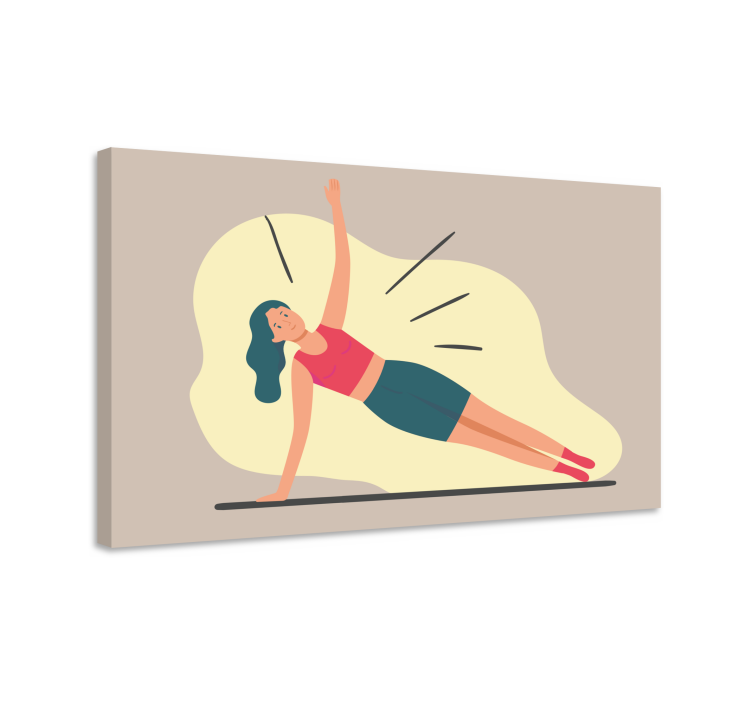 Quadros de desportos poses de fitness - TenStickers