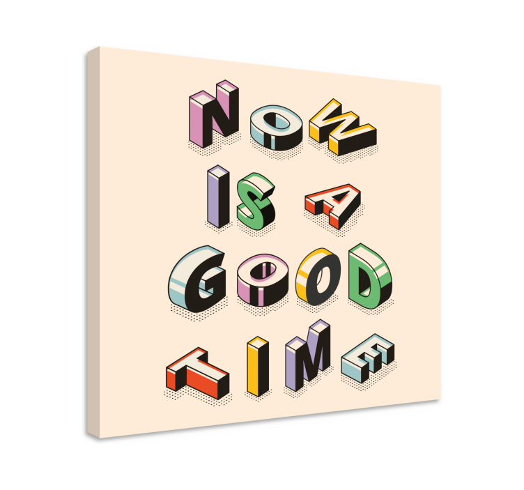 Quadro com letras de arte com texto motivacional - TenStickers