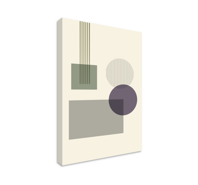 Quadro moderno Formas geométricas suaves - TenStickers