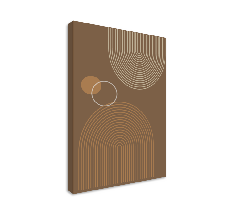 Quadro moderno Arcos geométricos quentes - TenStickers