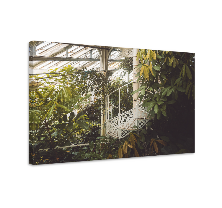 Quadro de flores composição de folhagens luxuosas - TenStickers