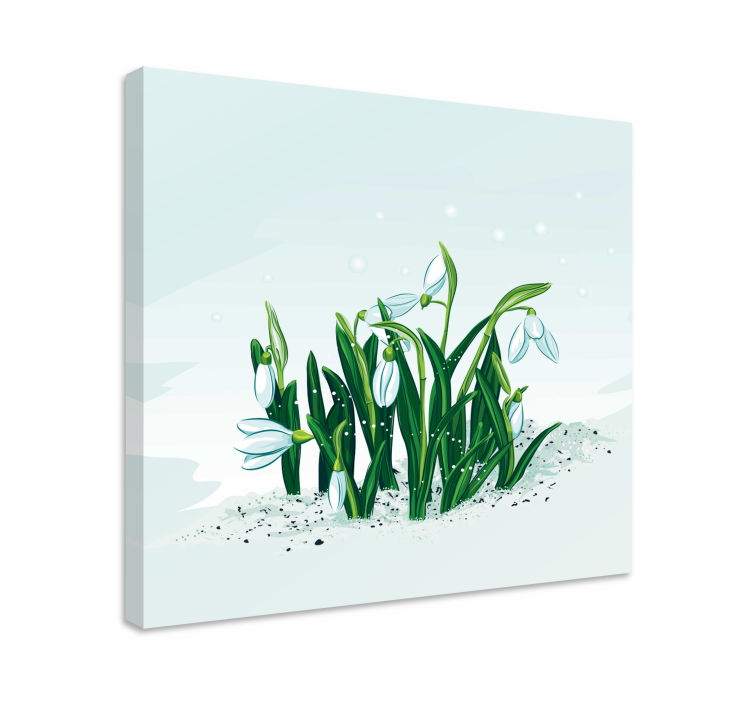 Quadro de flores floração de genciana - TenStickers
