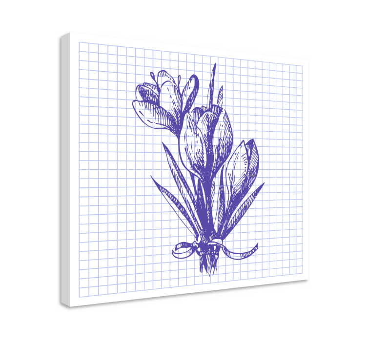 Quadro de flores arranjo floral vibrante - TenStickers
