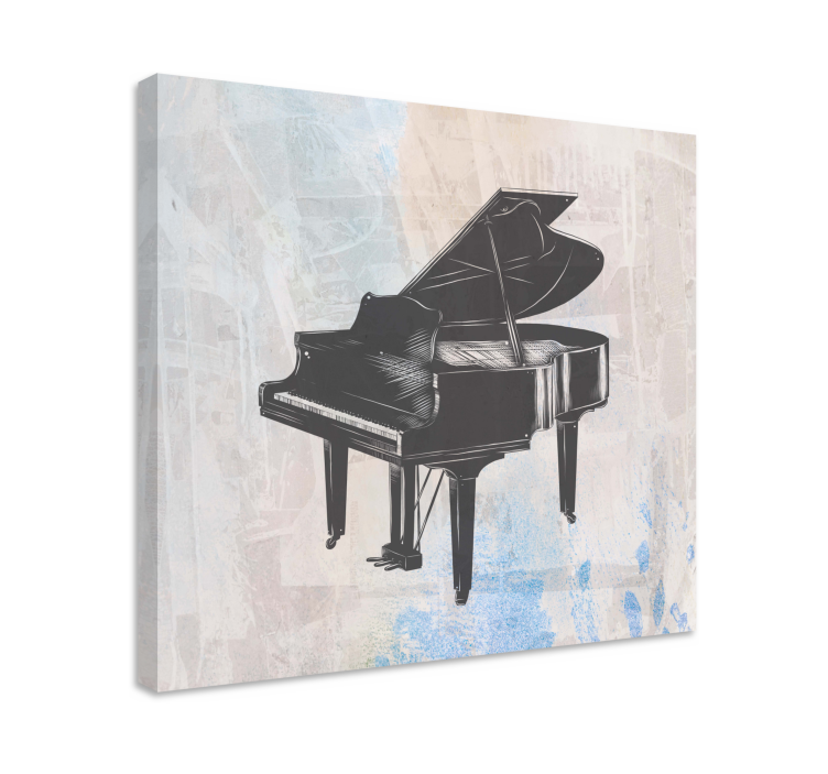 Quadro de música estilo piano de cauda - TenStickers