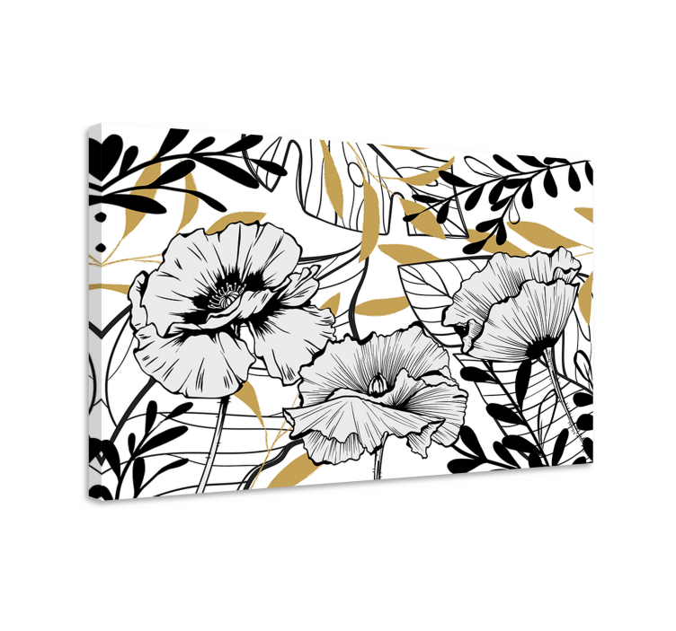 Quadro de flores composição de flores elegantes - TenStickers