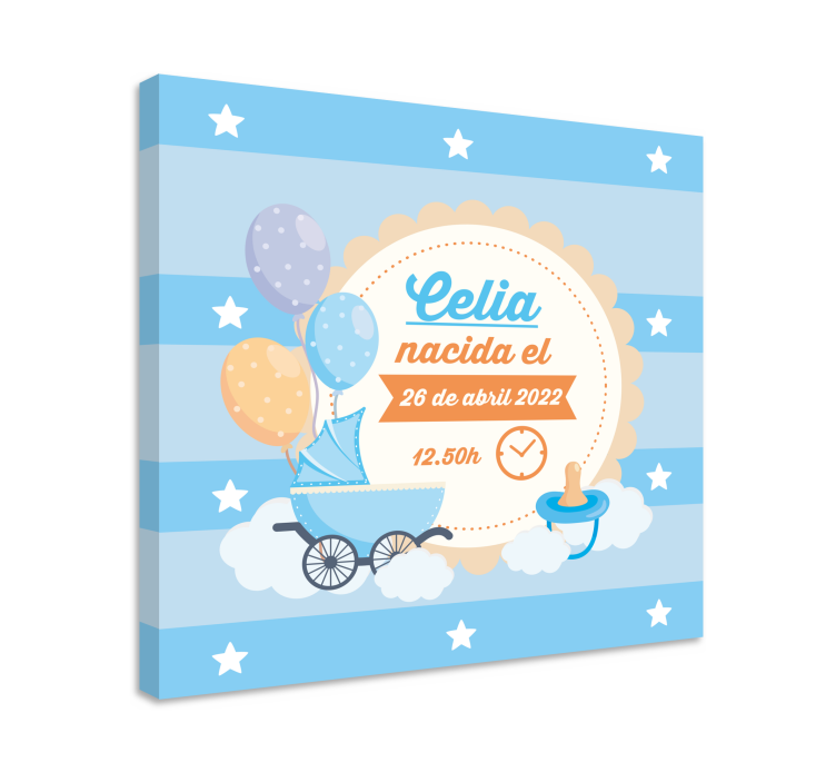 Quadro para bebê celebração de anúncio do bebê - TenStickers