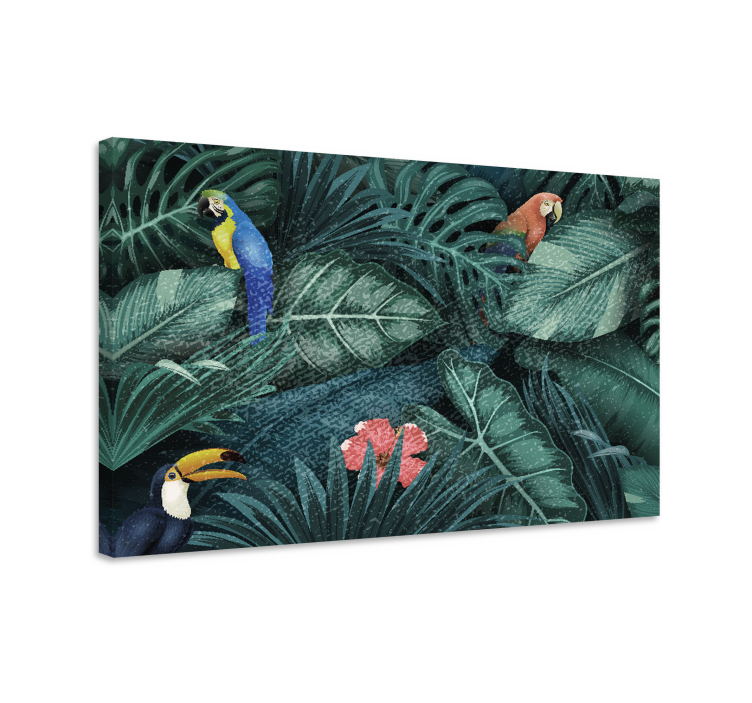 Quadro animais paraíso das aves tropicais - TenStickers