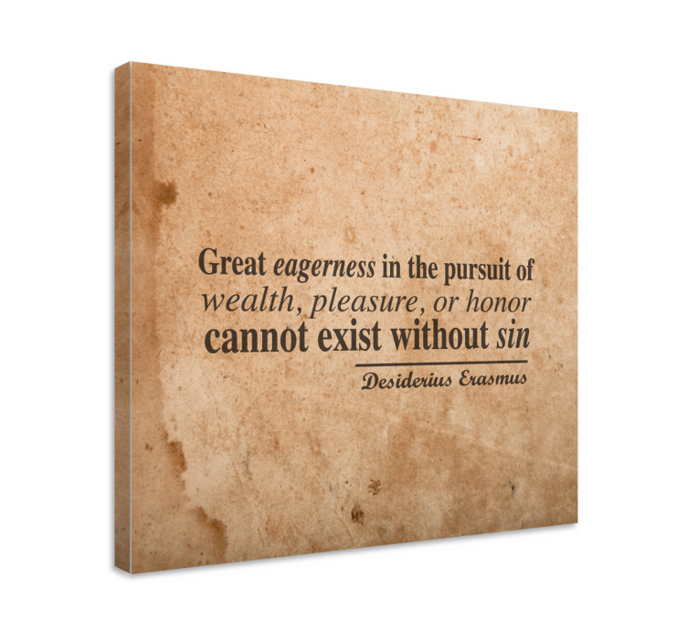 Quadro com letras desejo e riqueza - TenStickers