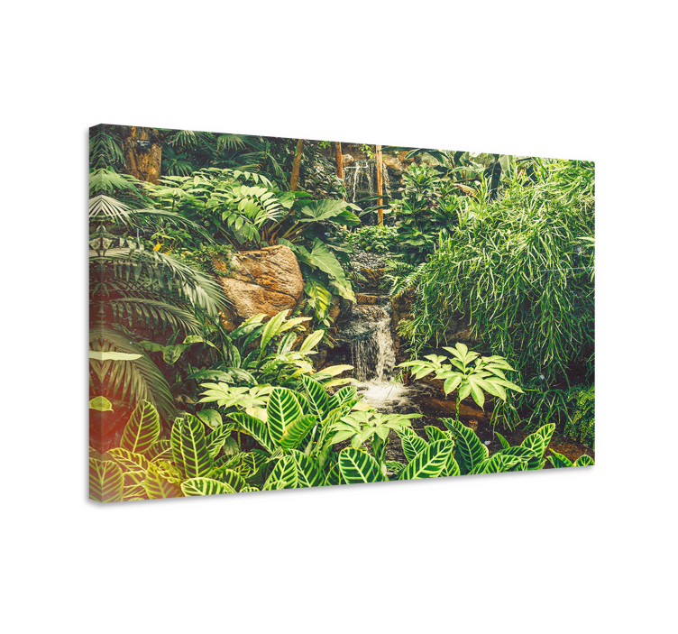 Quadro de flores oásis tropical luxuriante - TenStickers