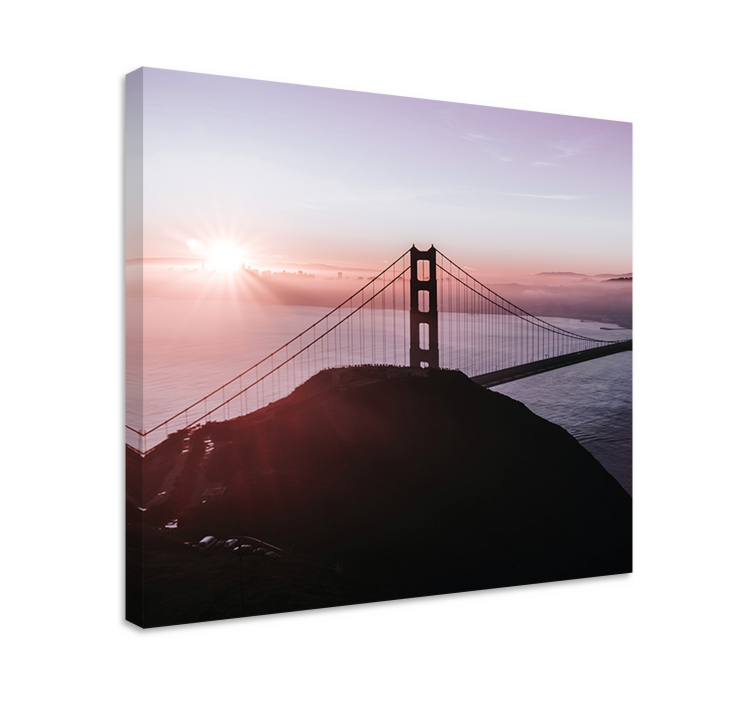 Quadro de cidade ponte golden gate - TenStickers