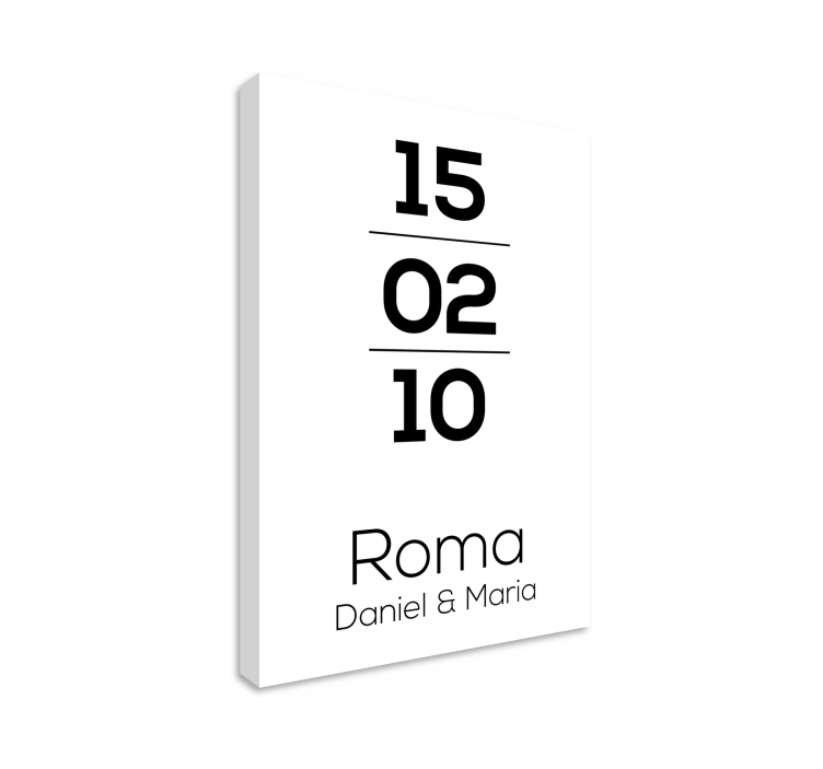 Quadro personalizável encontro roma - TenStickers