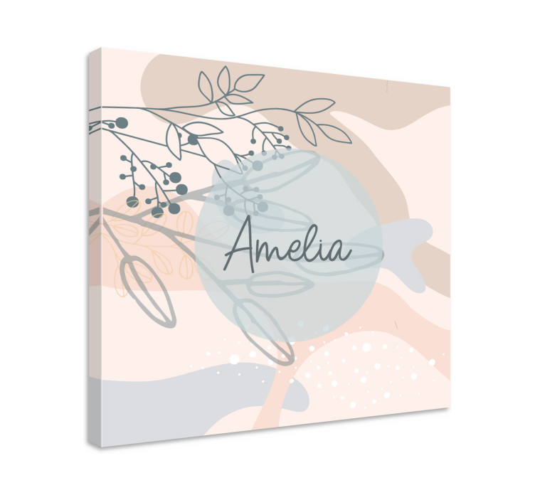 Quadro personalizável impressão personalizada da amelia - TenStickers