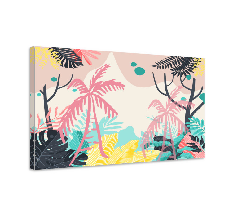 Quadro de flores cena natural tropical - TenStickers