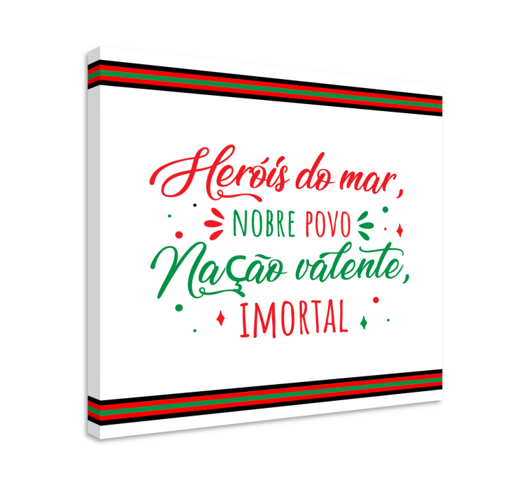 Tela de frases do hino portugal - TenStickers