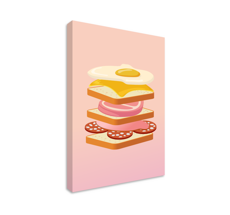 Quadro para cozinha "francesinha" - TenStickers