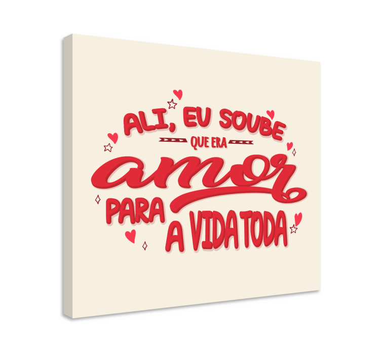 Quadro de música "amor para a vida toda" - TenStickers