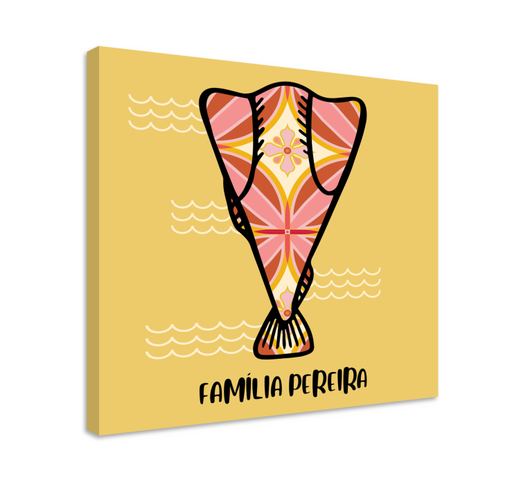 Quadro com nome Bacalhau com nome personalizado - TenStickers