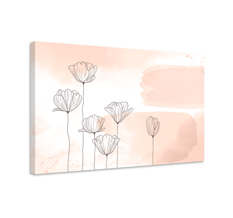 Quadro de flores Linha de flores - TenStickers