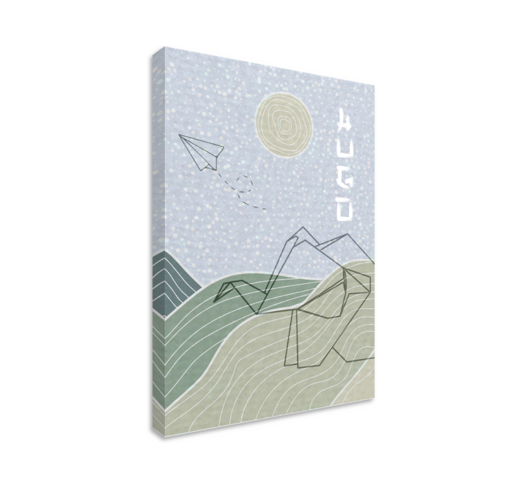 Quadros para quarto infantil nuvens azuis e pássaros - TenStickers