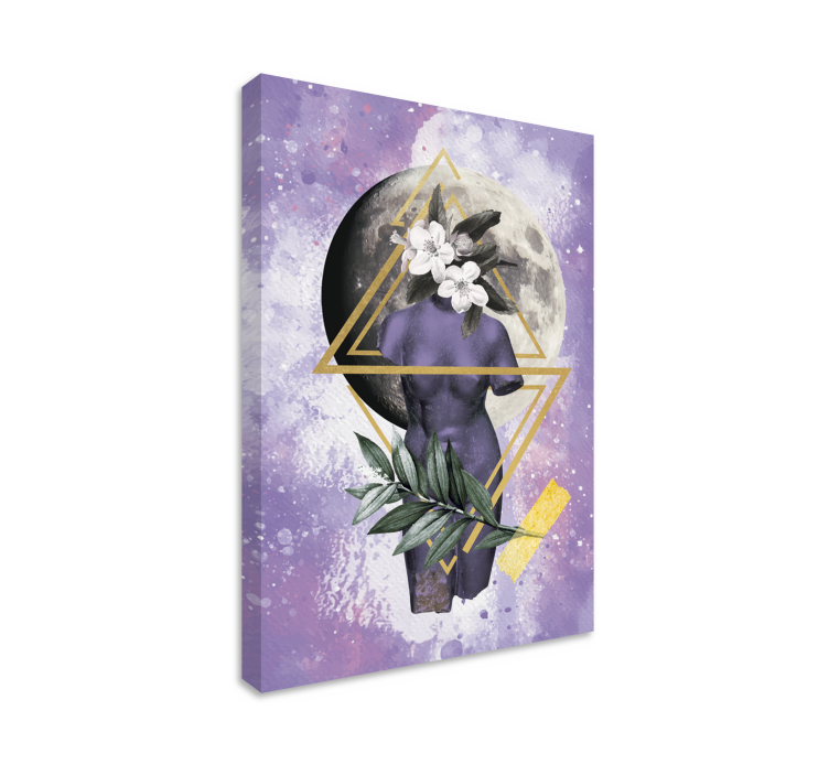 Quadro artístico Digital lavander collage - TenStickers