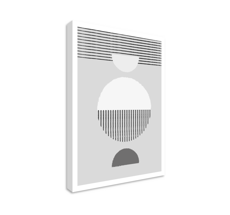 Quadro sala de jantar círculo estilo nórdico - TenStickers