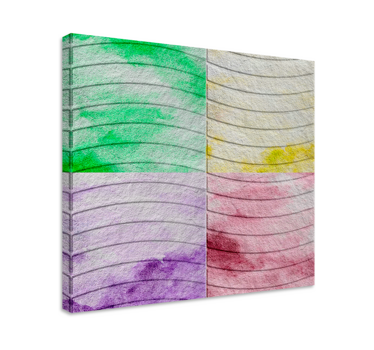 Quadro decorativo para sala azulejos - TenStickers