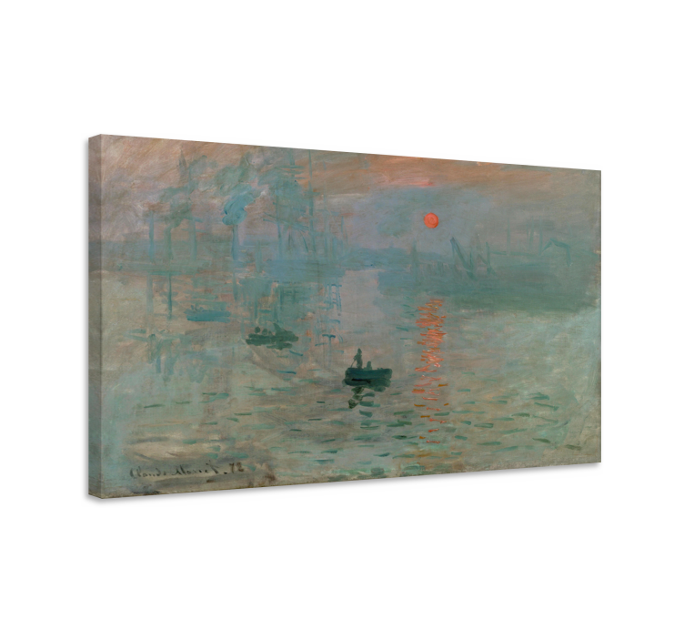 Quadro de arte nascer do sol de Monet - TenStickers