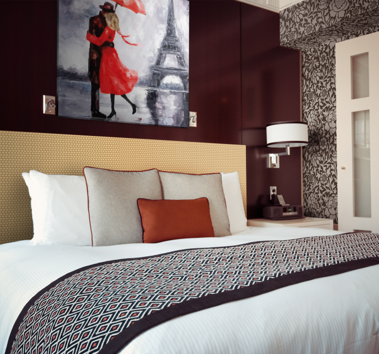 Quadros de pessoas Personas enamorados na torre eiffel - TenStickers