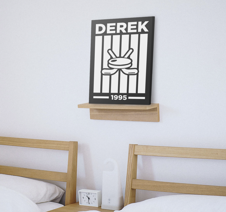 Quadro juvenil design de hóquei personalizado - TenStickers