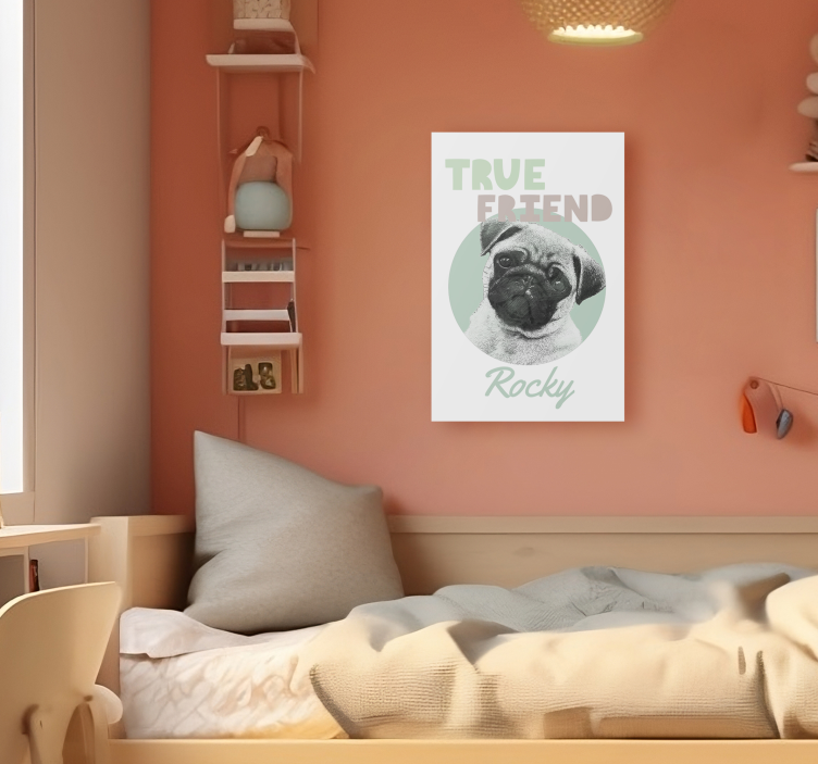 Quadro com nome amigo verdadeiro - TenStickers