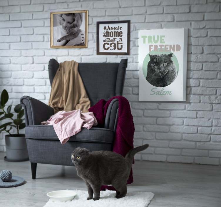 Quadro com nome amigo verdadeiro - TenStickers