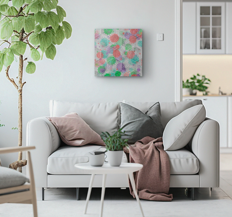 Quadro vintage azulejos manchados  - TenStickers