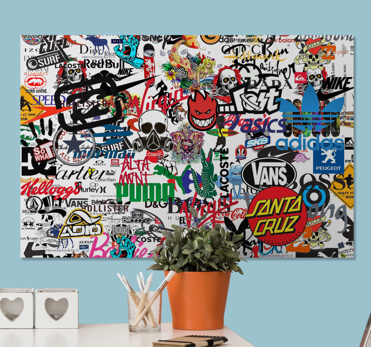 Quadro moderno Logo famoso - TenStickers