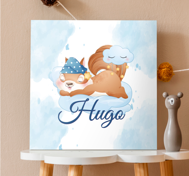 Estores de rolo de animais sonho fofo de esquilo - TenStickers