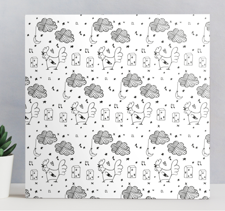 Quadro animais amigos encantadores de penas - TenStickers