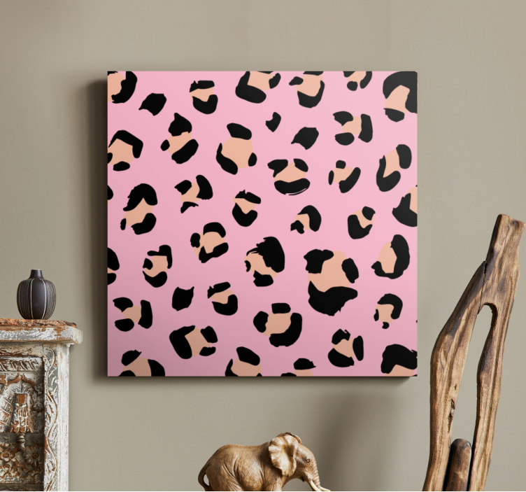 Quadro animais com estampa de manchas de leopardo - TenStickers