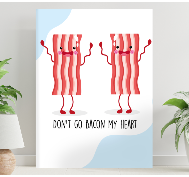 Quadro animais dança dos personagens bacon - TenStickers