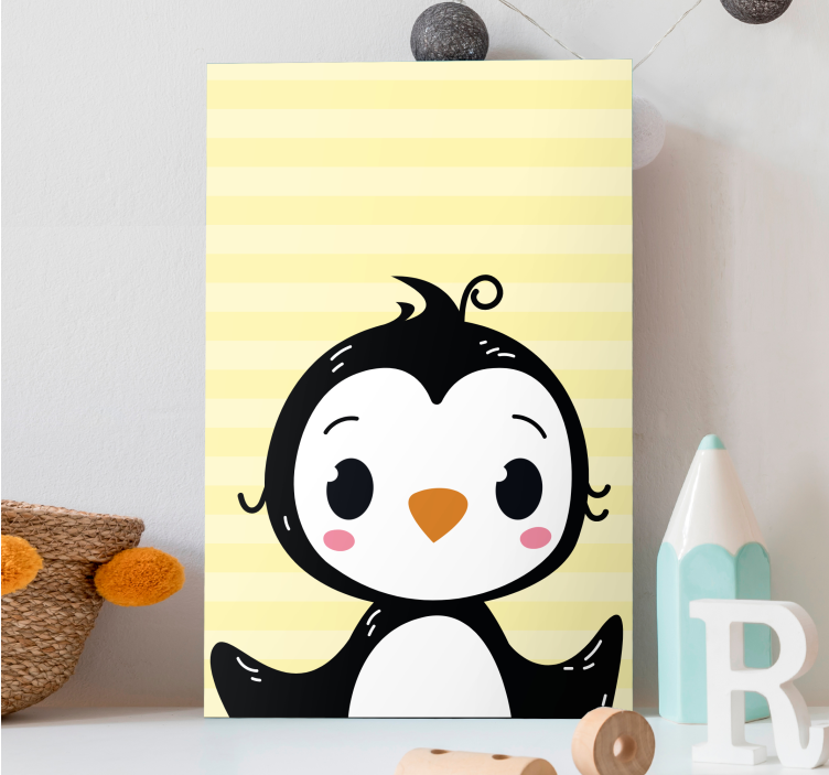 Quadro animais figura de pinguim adorável - TenStickers